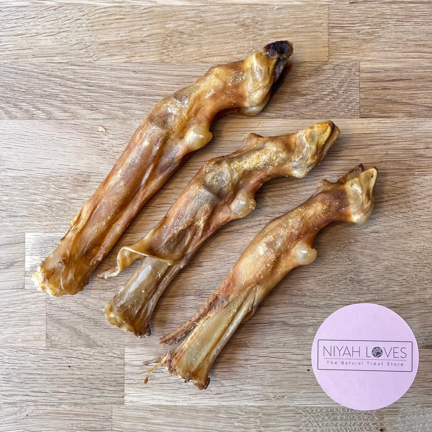 “Natural goat feet dog chew for joint and dental health – hypoallergenic treat”