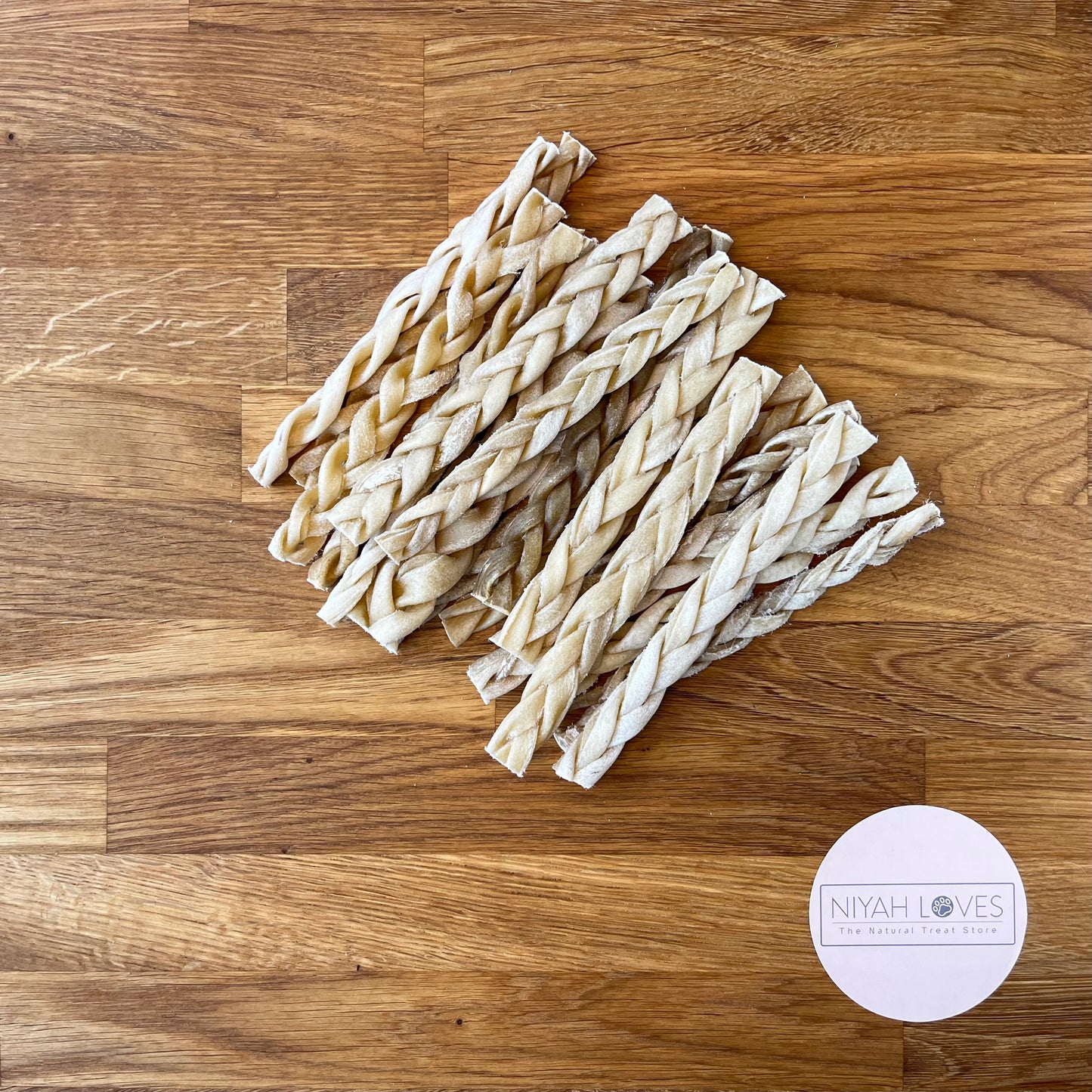 "Natural braided lamb dog treat β hypoallergenic, air dried chew"
