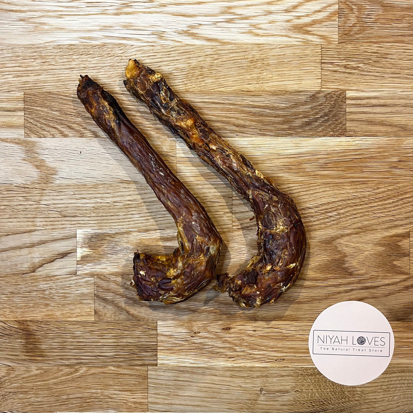 "Turkey Necks dog treats – air-dried, free-range, long-lasting natural chew, gluten free"