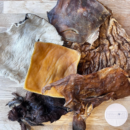 Natural animal skin dog treats